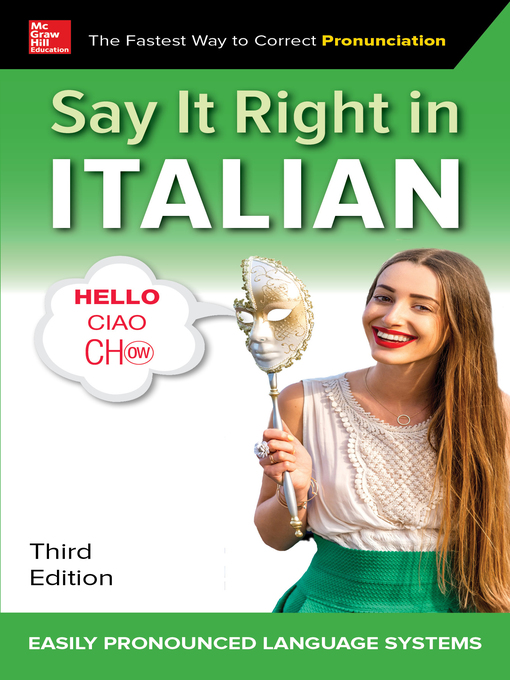 Title details for Say It Right in Italian by EPLS, NA - Available